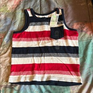 The Children's Place Red, White, and Blue Striped Tank Top